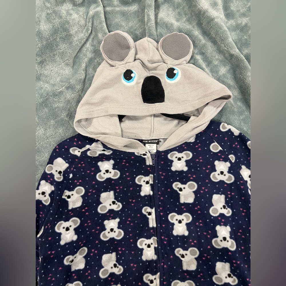 Women’s JOE BOXER Koala Onesie zip hoodie pajama